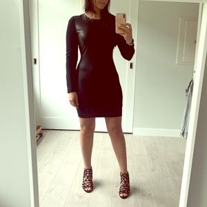 Aritzia Wilfred Bodycon Black Dress